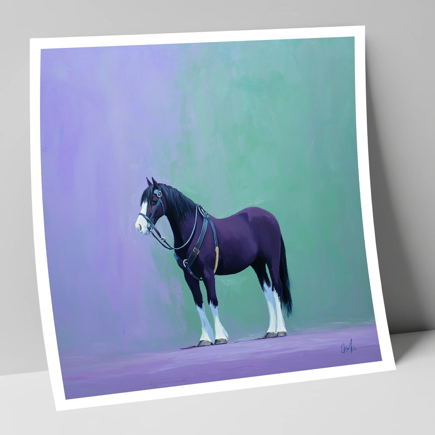 Harnessed Strength working horse art print