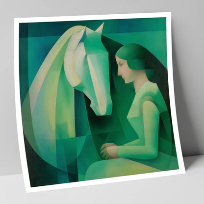 The Emerald Bond horse & rider art print