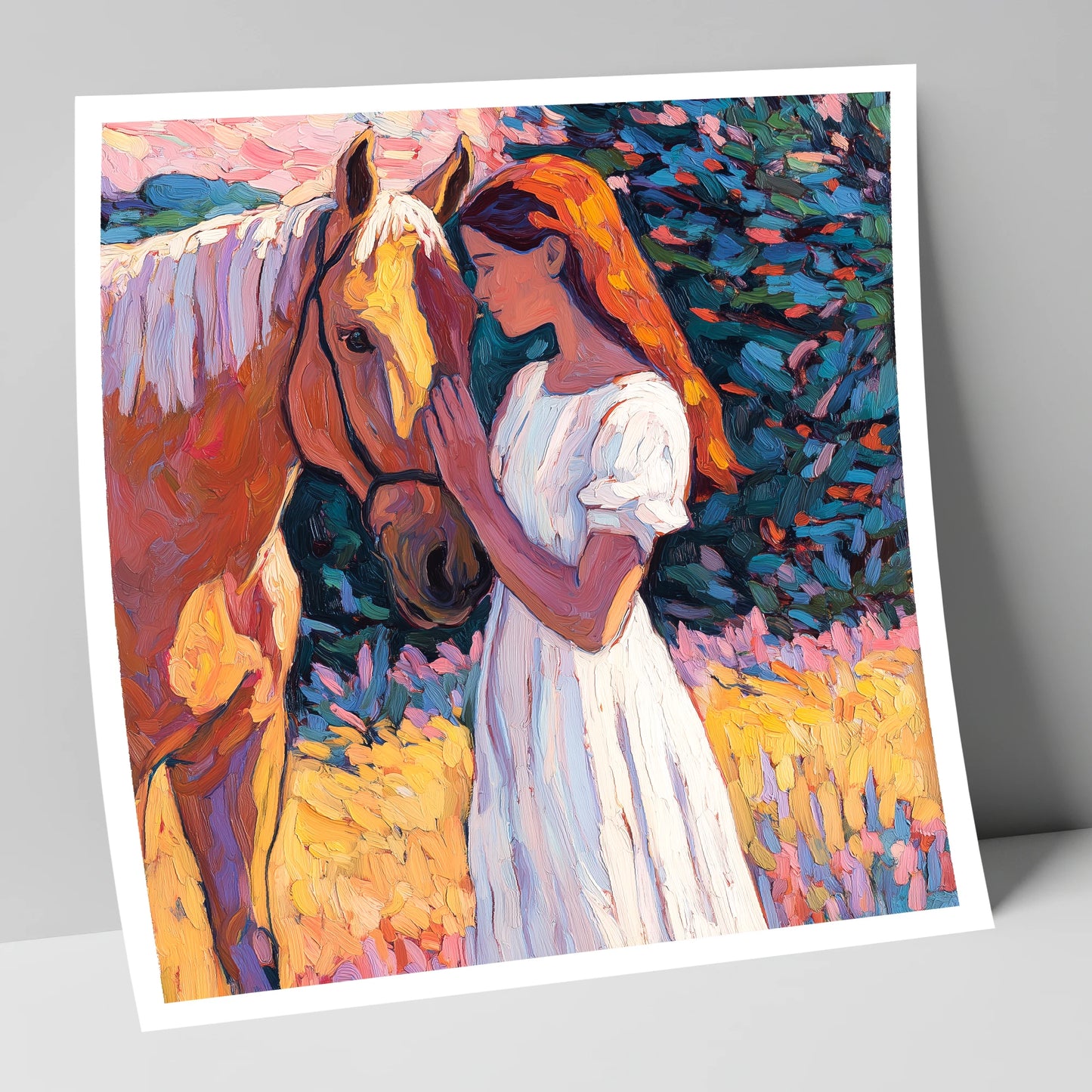 A Quiet Connection horse & rider art print
