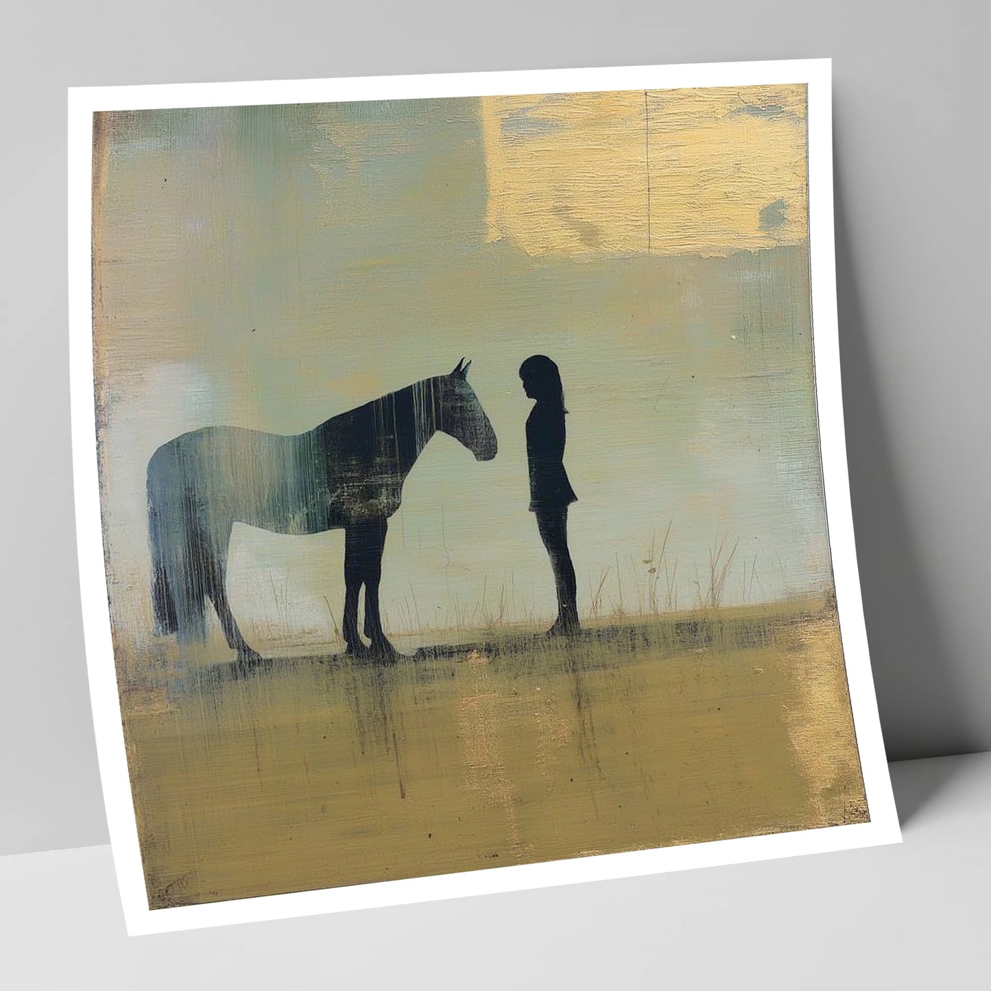 Silent Communion horse & rider art print