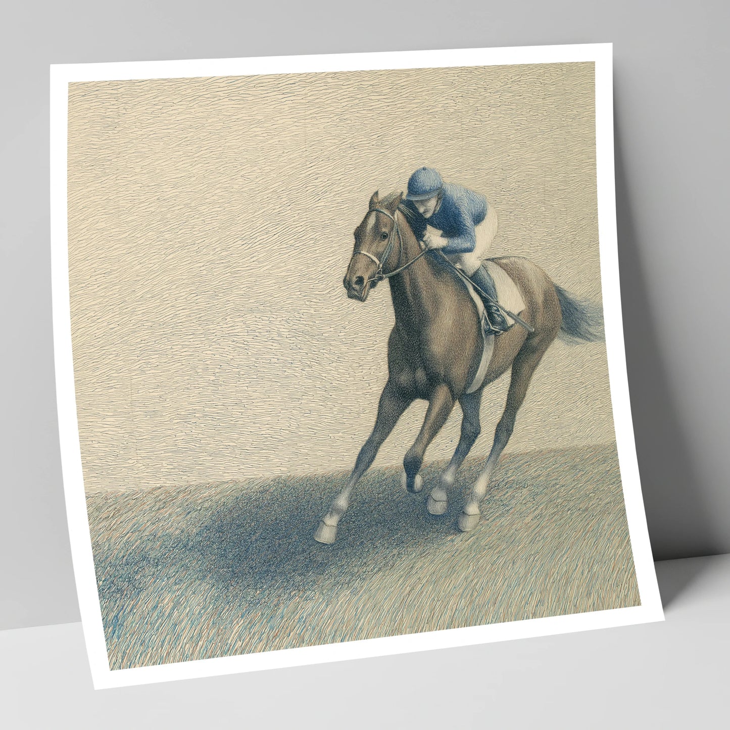 Power In The Pace racing horse art print