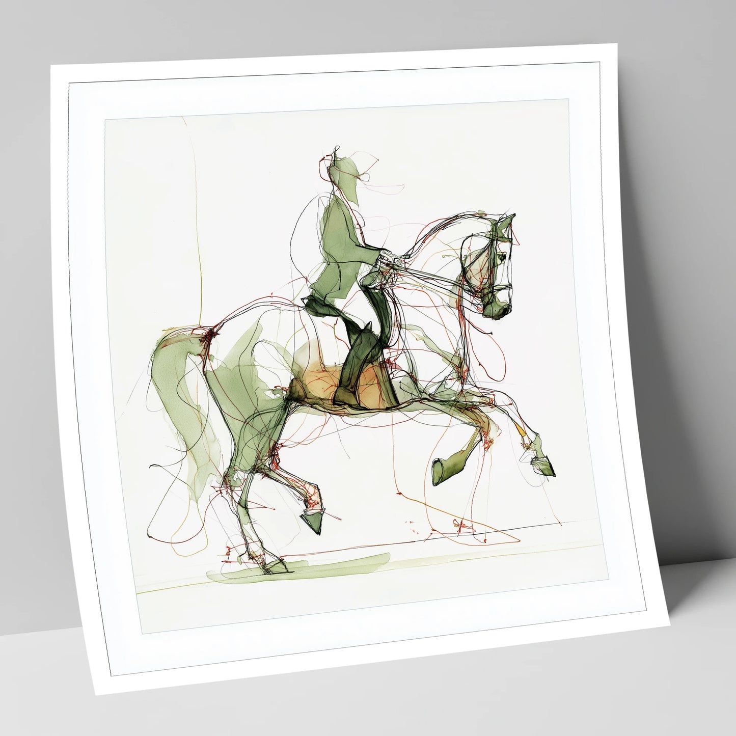 Expressive Dressage dressage horse art print