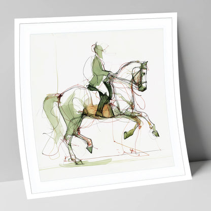 Expressive Dressage dressage horse art print
