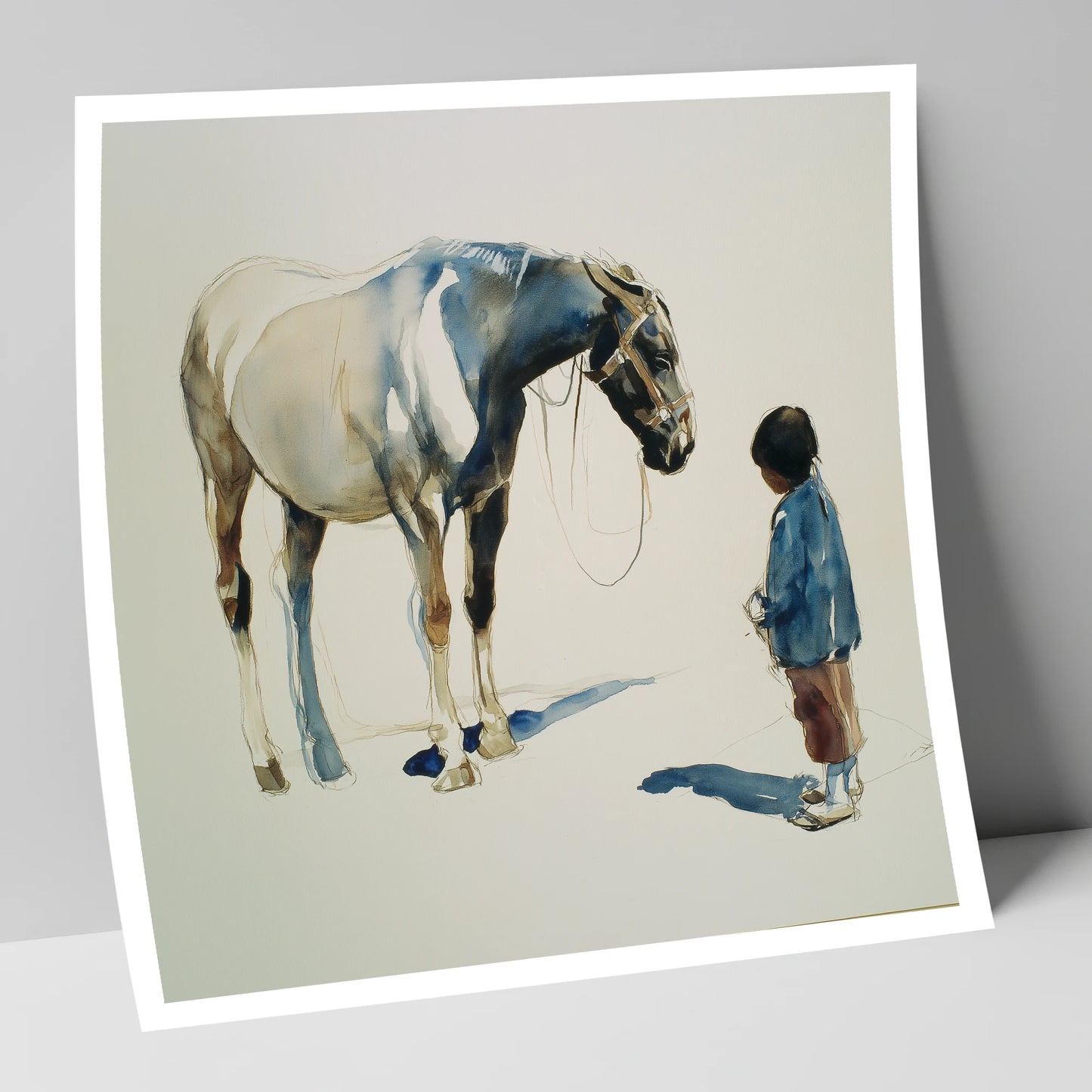 Silent Accord horse & rider art print