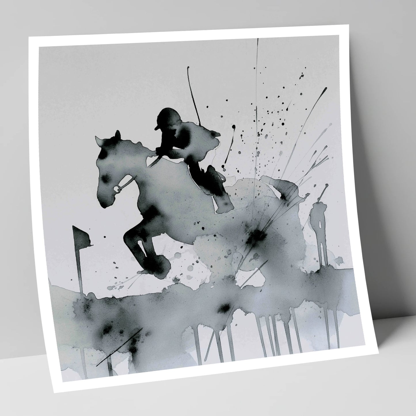 The Bold Clearance show jumping horse art print