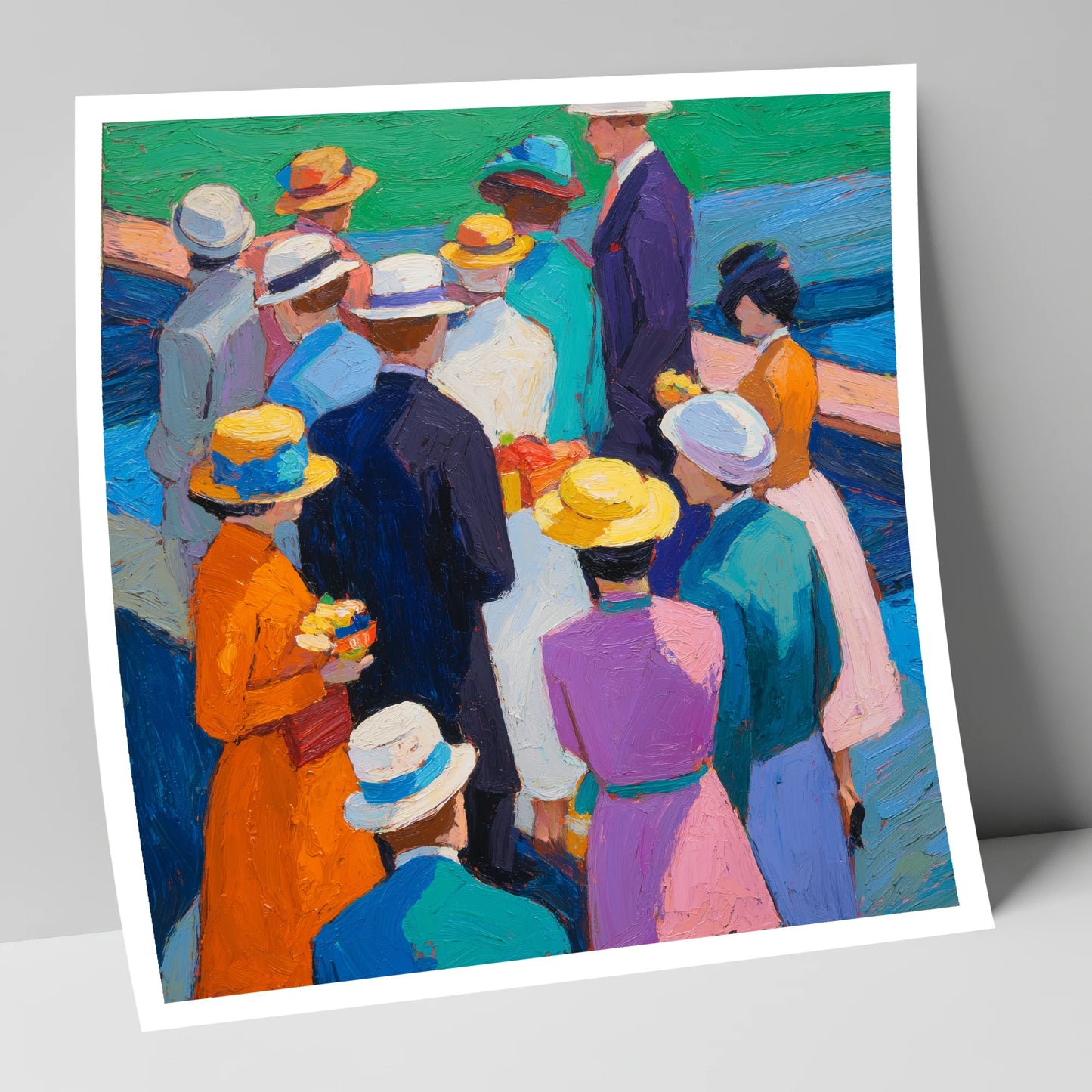 Colours of the Enclosure racing horse art print