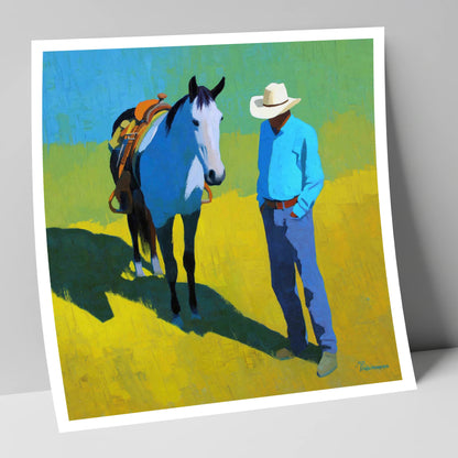 Sunlit Western Shadows western horse art print