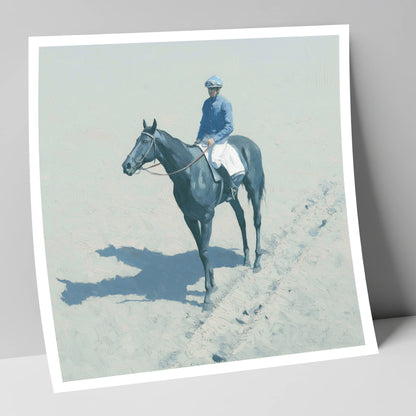 Dawn on the Gallops racing horse art print