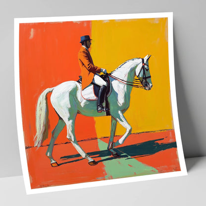 Rhythm In Colour dressage horse art print