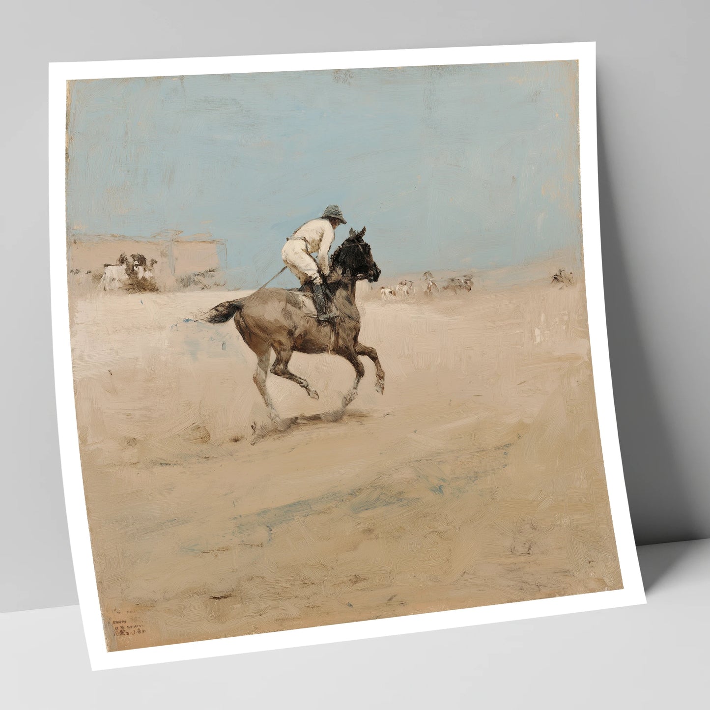The Morning Gallop racing horse art print