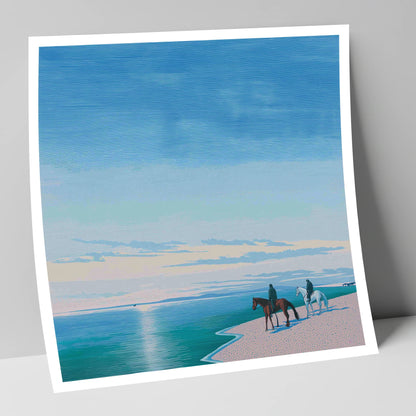 Horizon Bound horse landscape art print