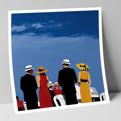 Race Day Elegance racing horse art print