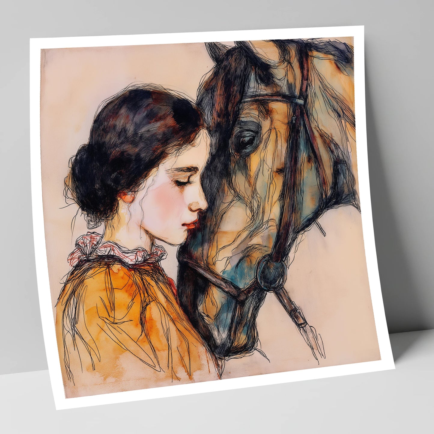 The Unspoken Bond horse & rider art print