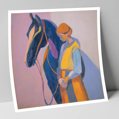 A Quiet Harmony horse & rider art print