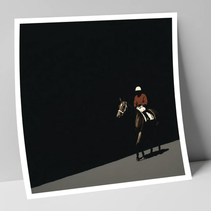 Before the Start racing horse art print
