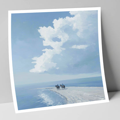 Edge of the Tide horse landscape art print