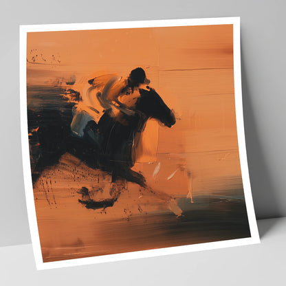 Amber Gallop racing horse art print