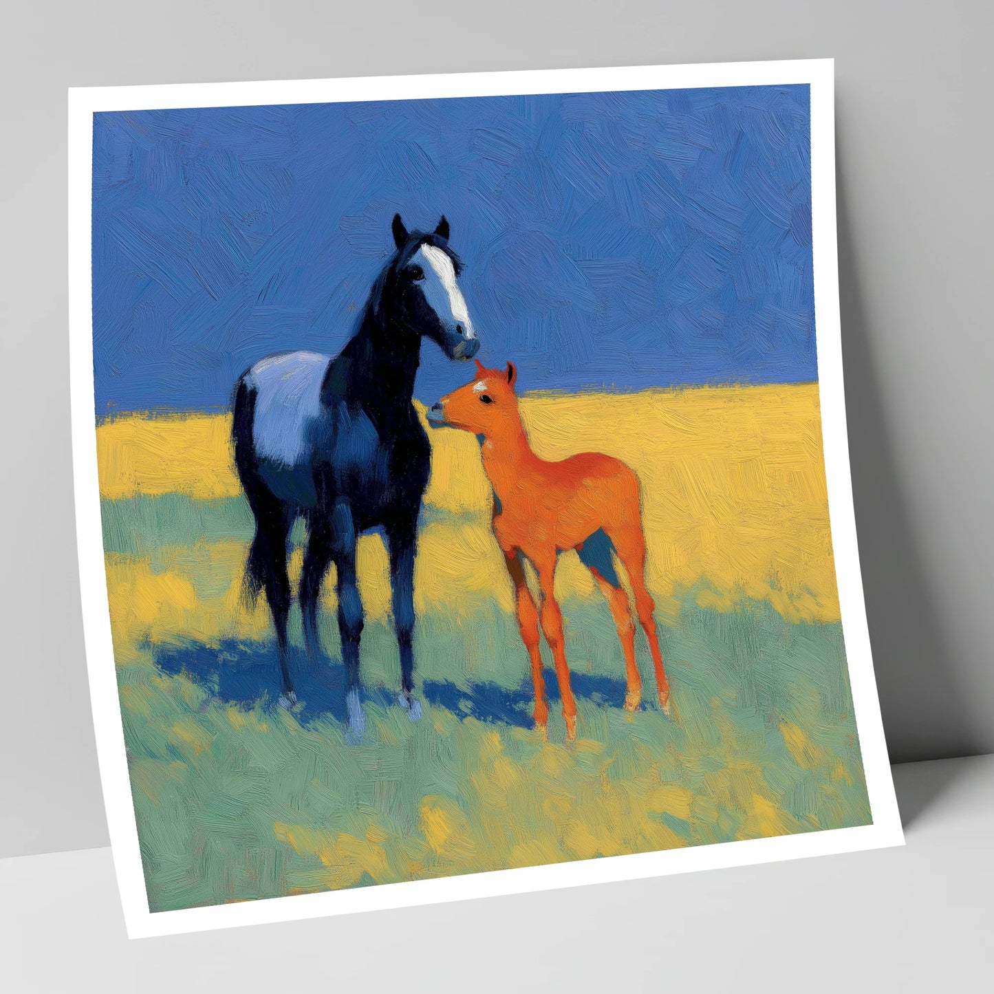 Azure Summer Bond mare & foal art print