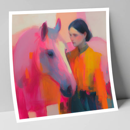 A Vivid Bond horse & rider art print