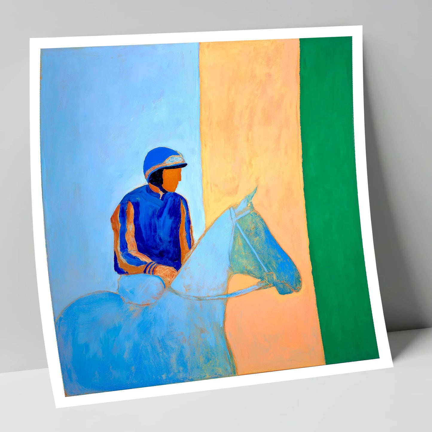 Paddock Serenity racing horse art print