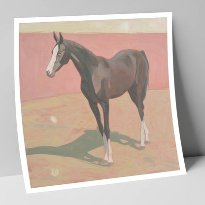 Quiet Grace in Pastel horse breed art print