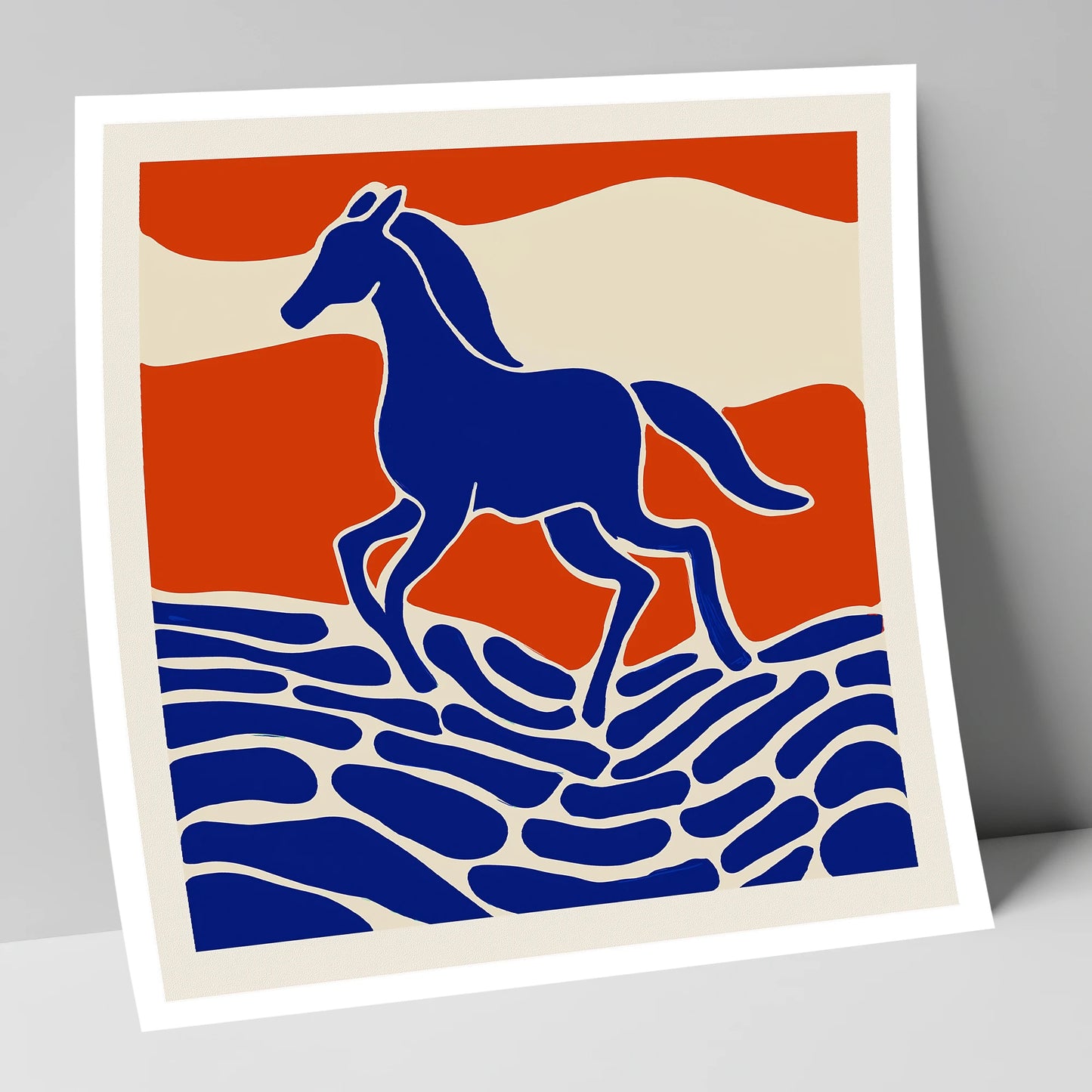 Cobalt Spirit Across the Plains wild horses art print