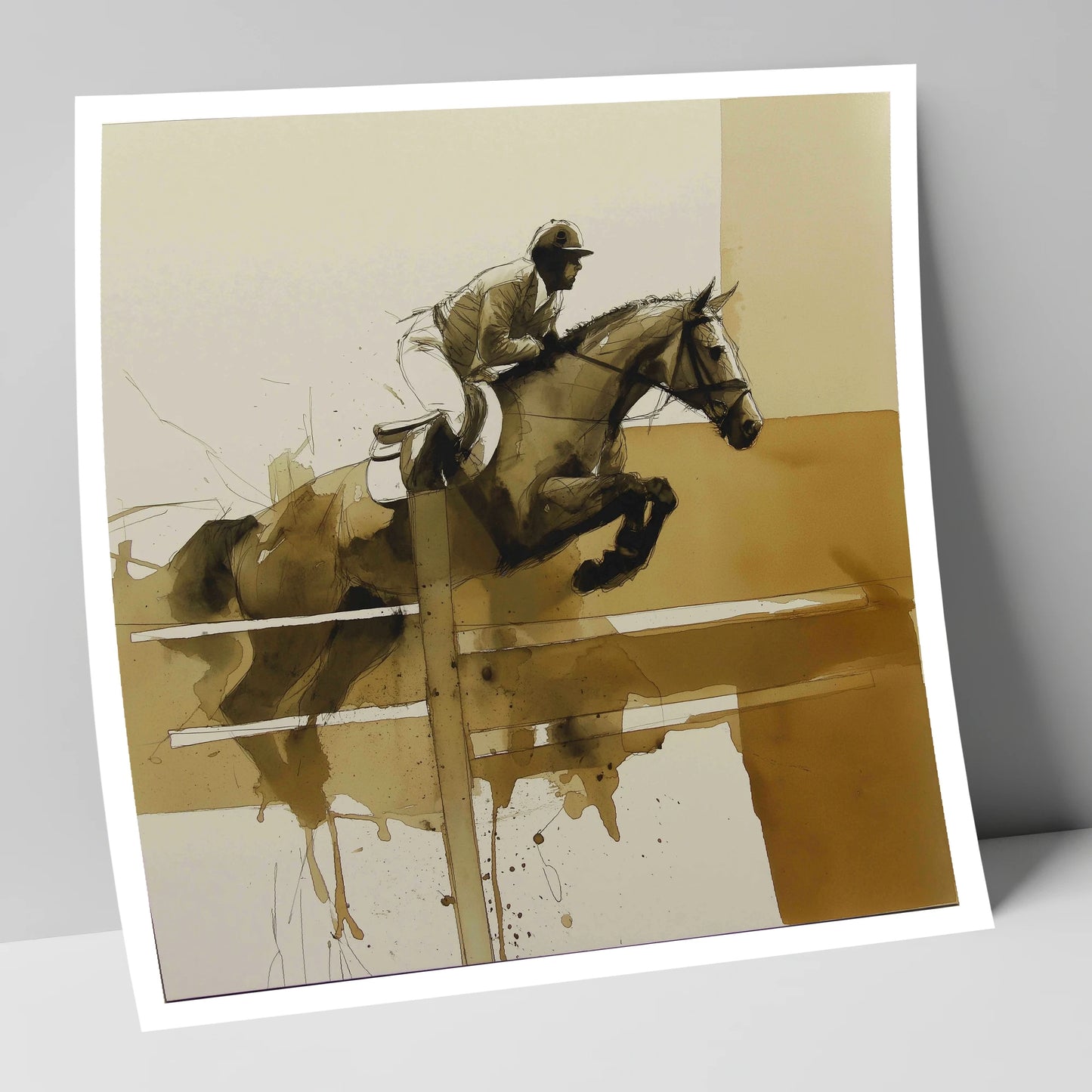 The Perfect Bascule show jumping horse art print