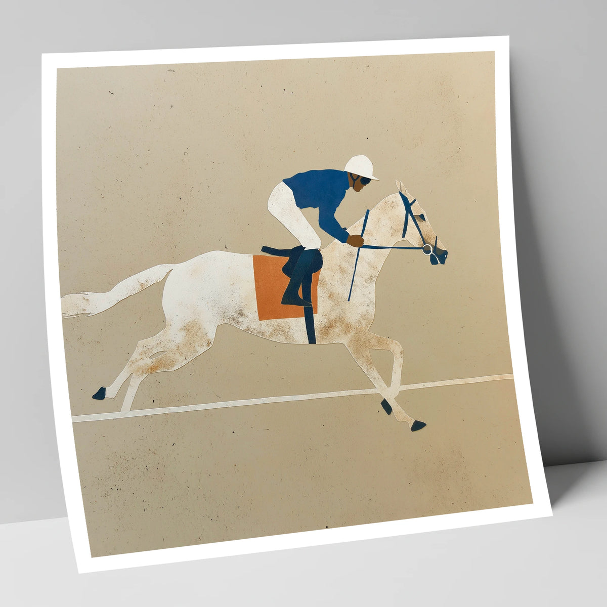 The Final Stride racing horse art print