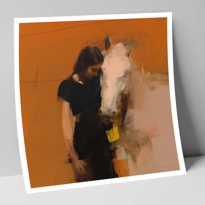 Unspoken Bond horse & rider art print