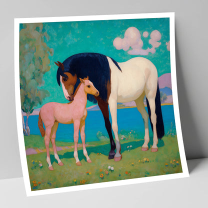 Dreamscape Mare and Foal mare & foal art print