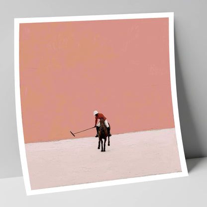 Rose Horizon Polo polo horse art print