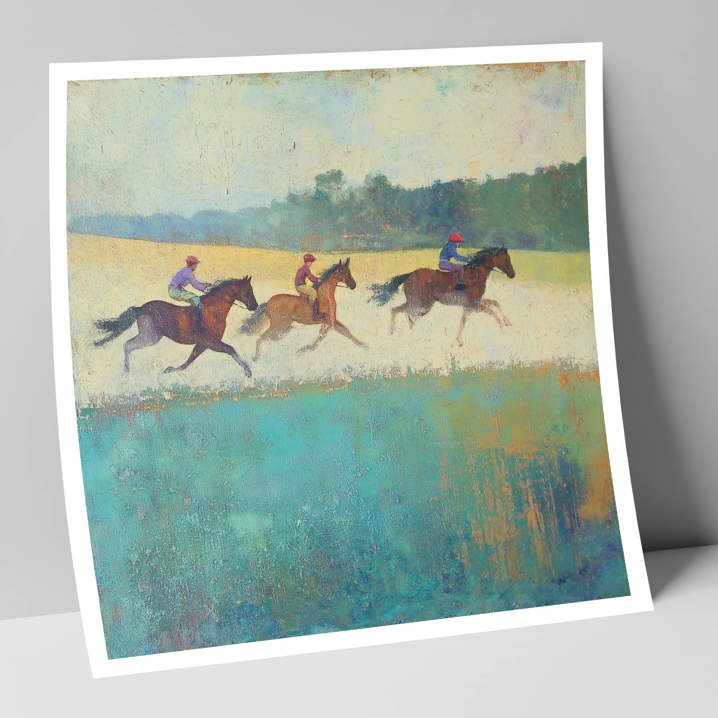 The Morning Gallop racing horse art print