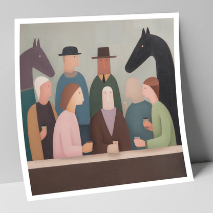 After the Last Race racing horse art print