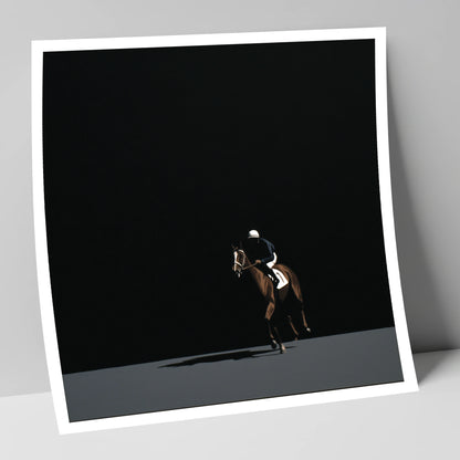 Out of the Shadows racing horse art print