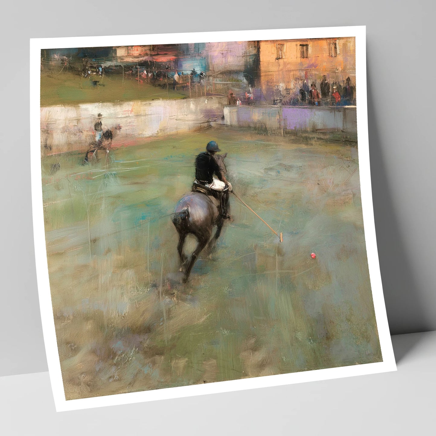 The Breakaway Drive polo horse art print