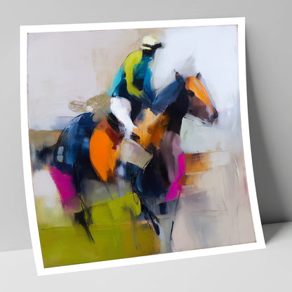 The Vivid Furlong racing horse art print