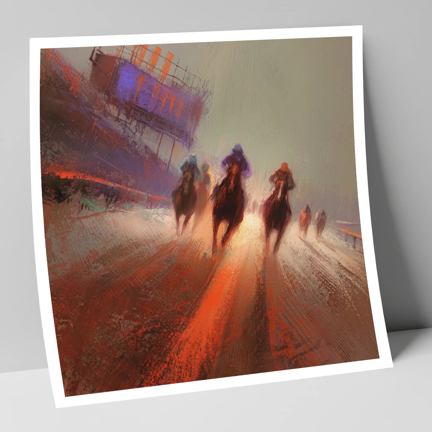 The Final Furlong racing horse art print