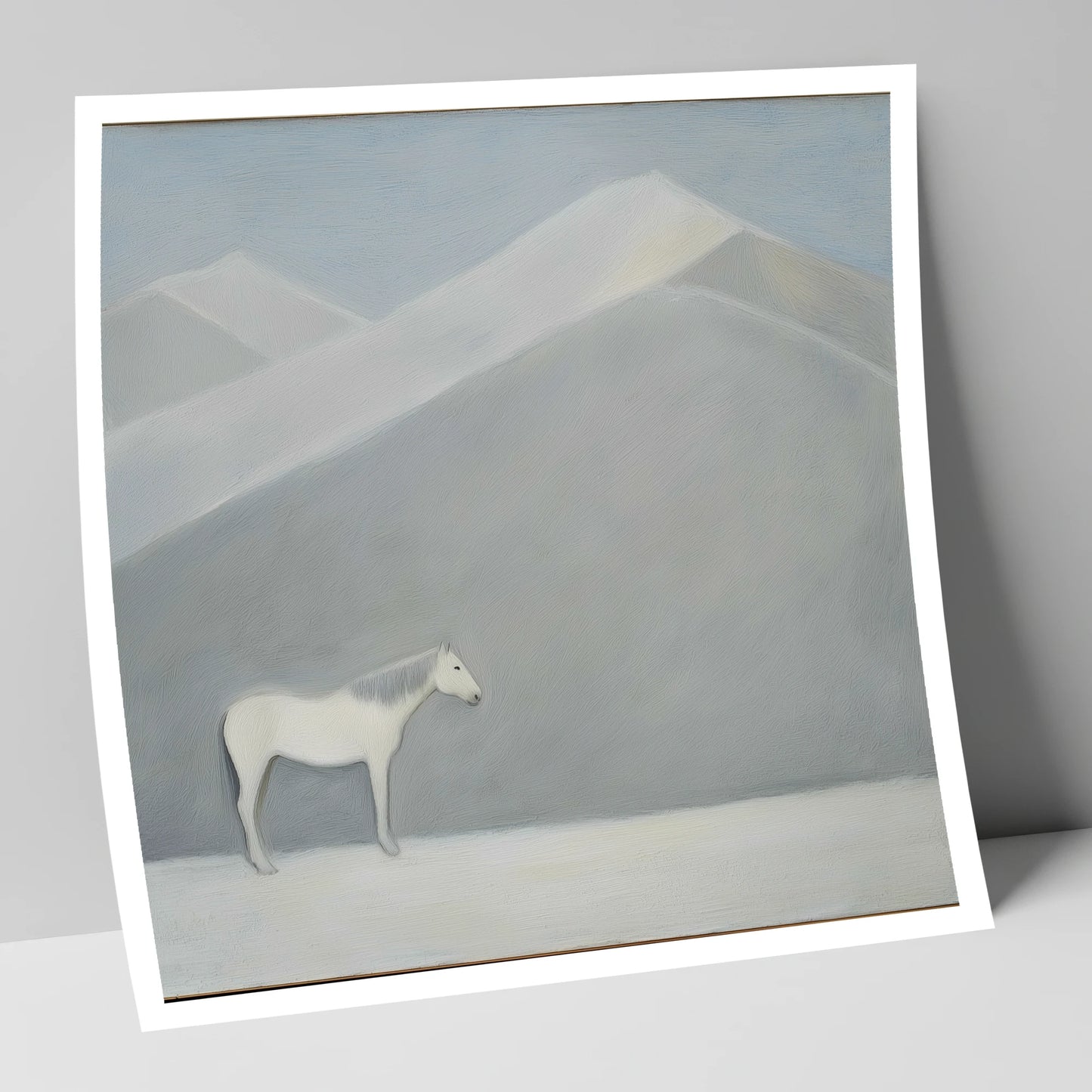 Silent Mountain Sentinel horse landscape art print
