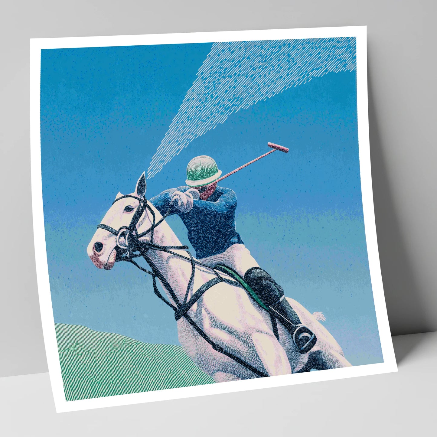Skyward Swing polo horse art print