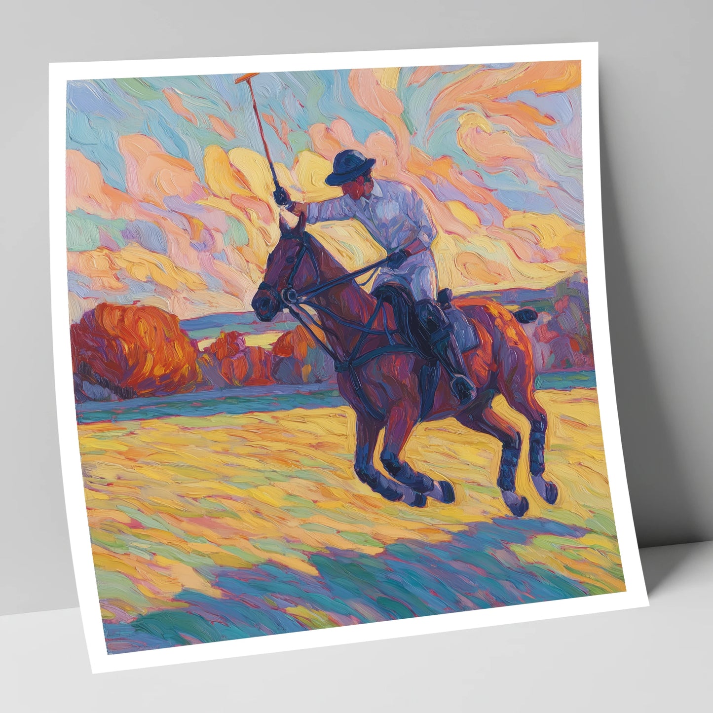 The Final Chukka polo horse art print