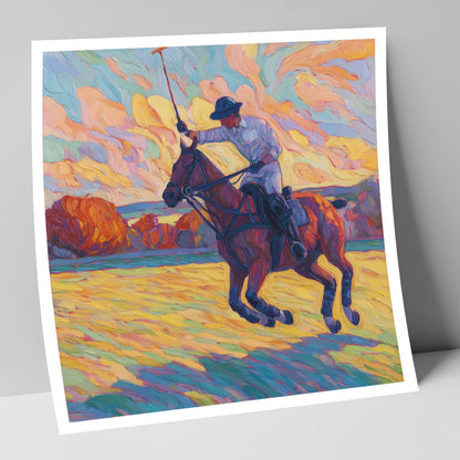 The Final Chukka polo horse art print