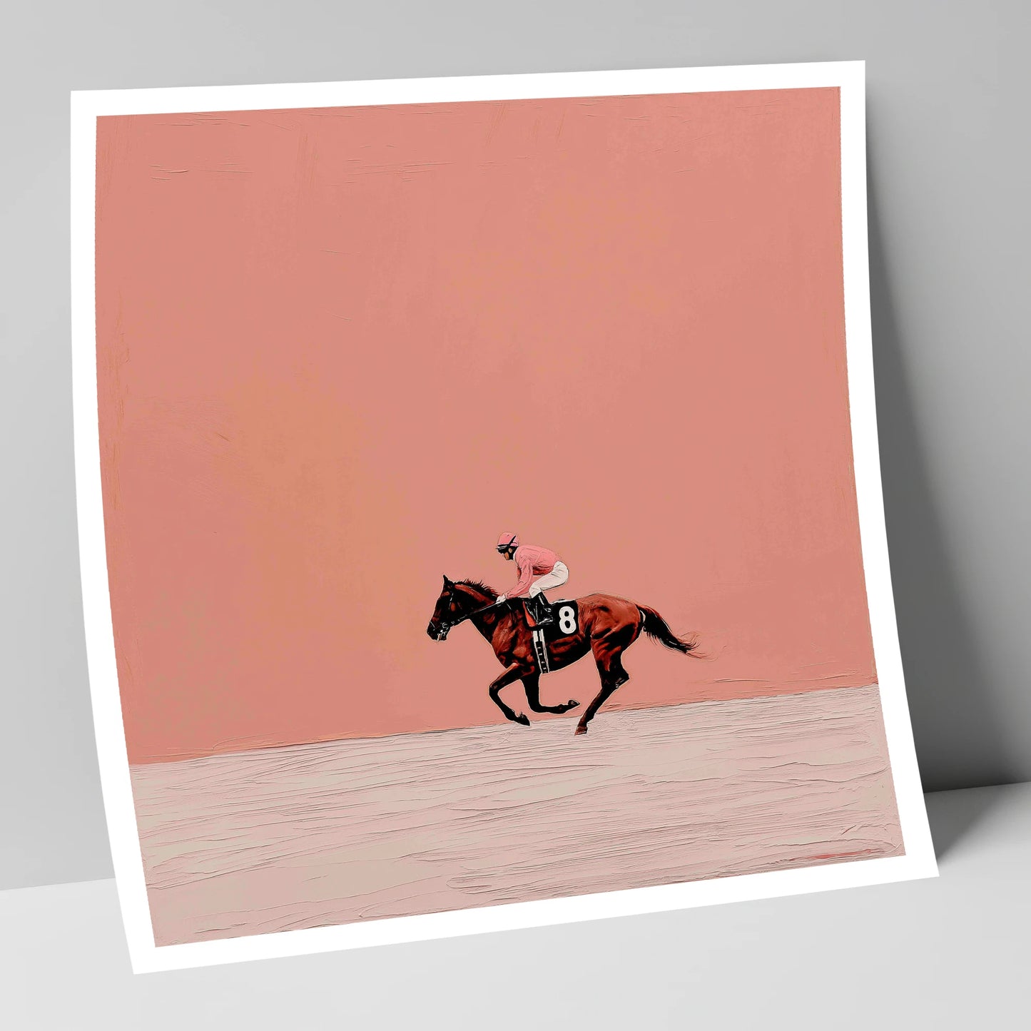 Dusty Rose Racing racing horse art print
