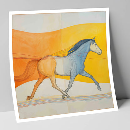 Rhythm In Colour horse portrait art print