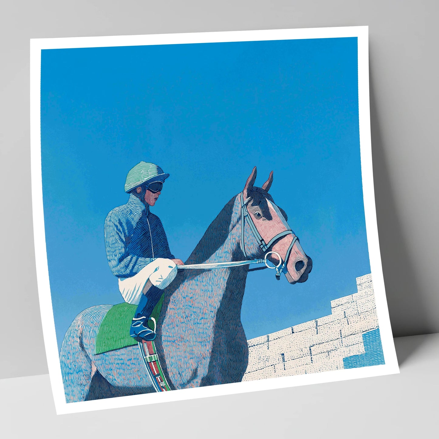 Quiet Anticipation racing horse art print