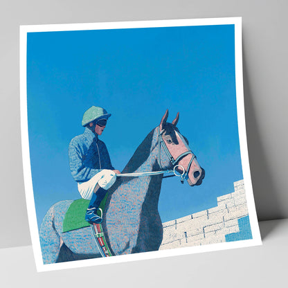 Quiet Anticipation racing horse art print
