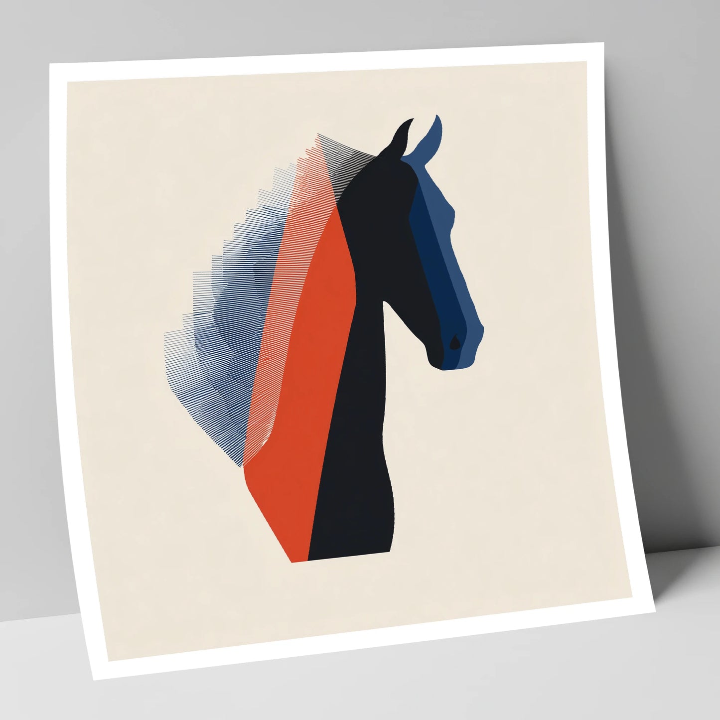 Graphic Equine Profile horse breed art print