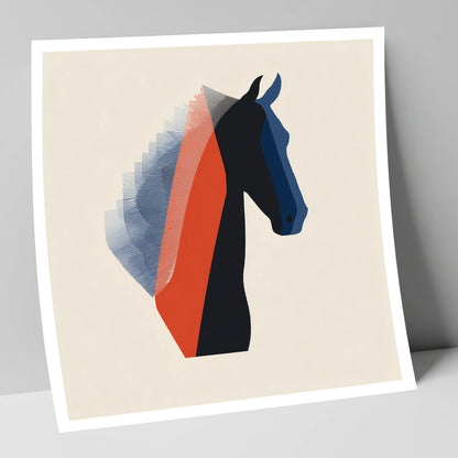 Graphic Equine Profile horse breed art print