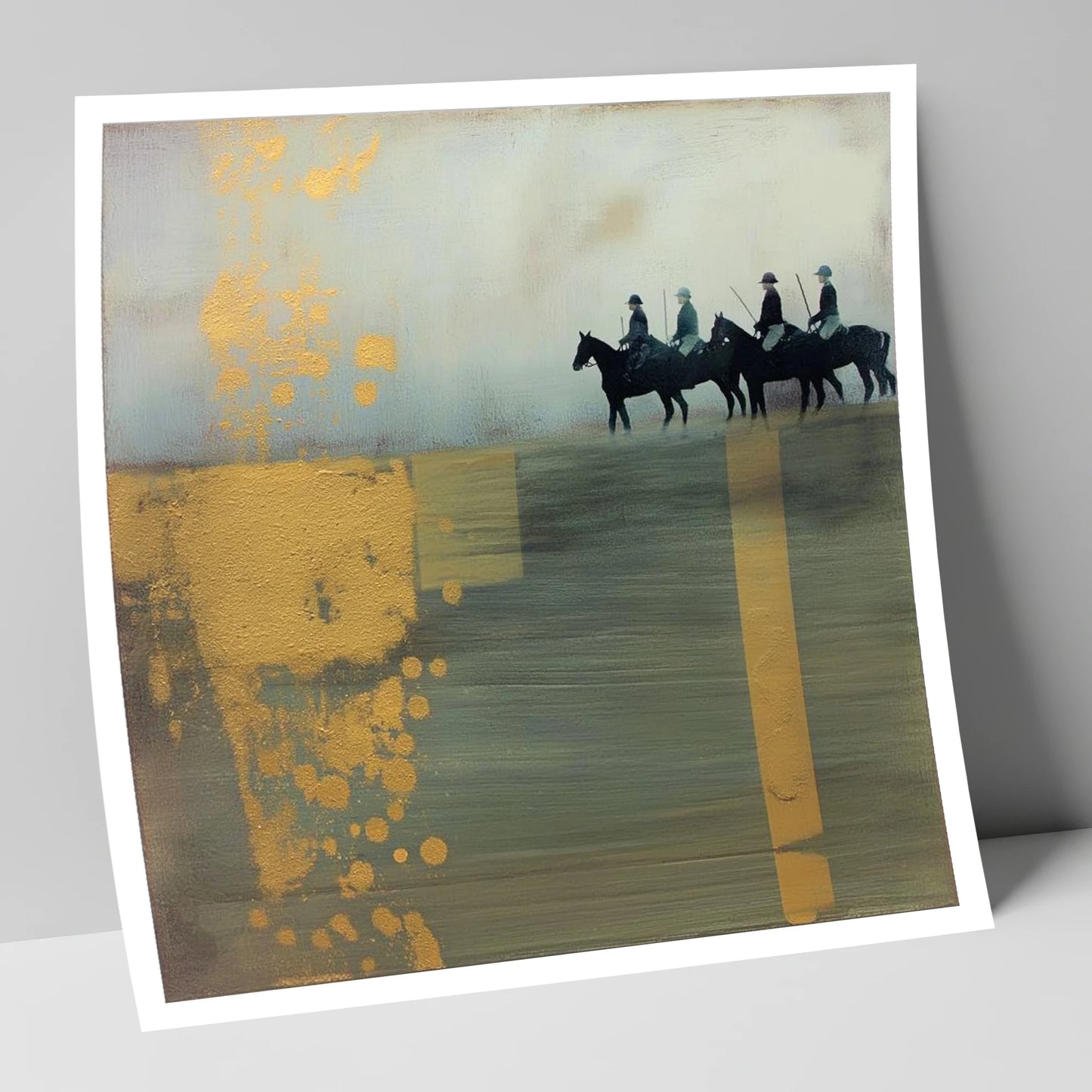 The Gilded Chukka polo horse art print