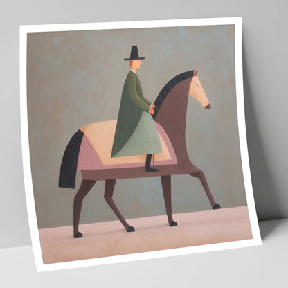 Structured Harmony dressage horse art print