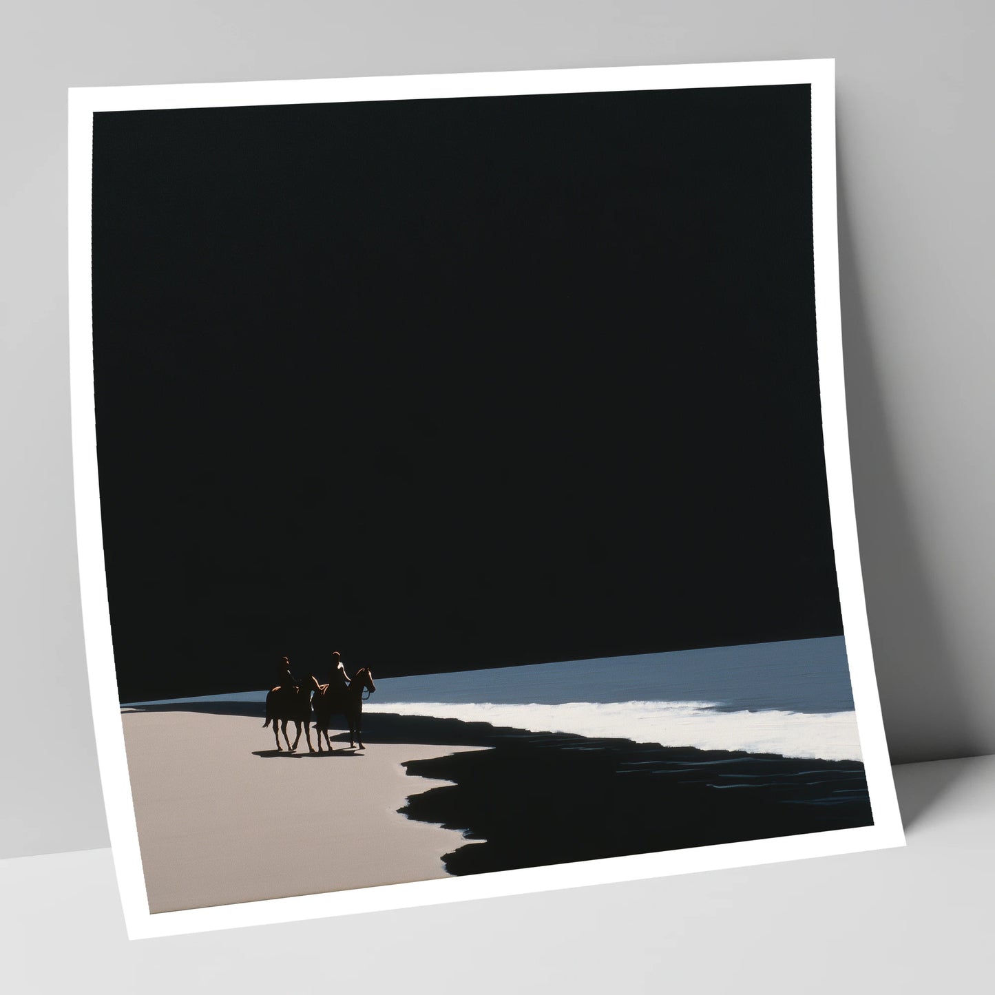 Obsidian Shores horse landscape art print